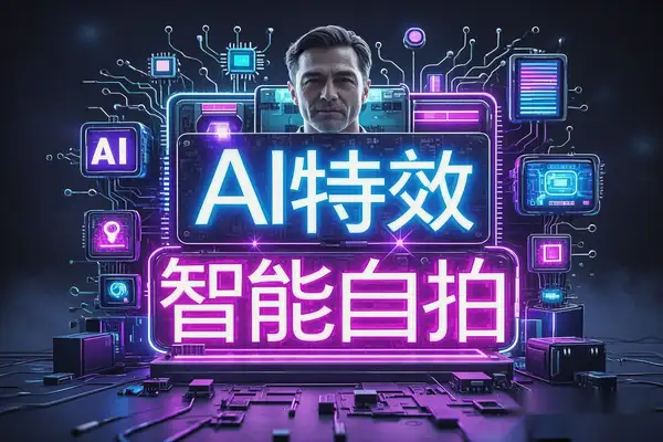 【自拍AI会员版】2025智能自拍神器！AI特效一键合成，轻松打造专业级美照！