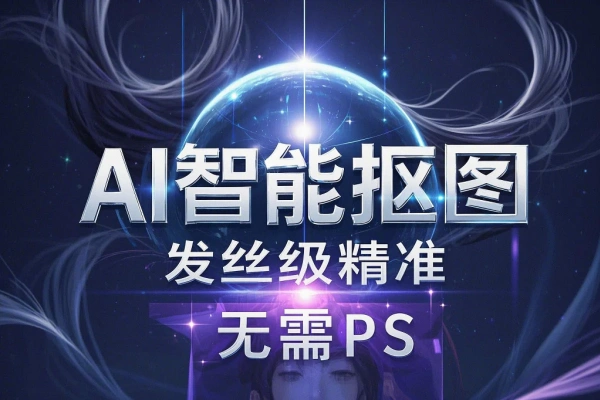 PS可以卸载了！这款AI发丝级抠图神器，在线免费使用，3秒出图！