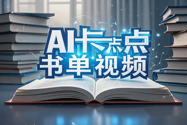 AI卡点书单视频制作：4种爆款玩法，保姆级教程，轻松搞钱！【飞书文档教程含素材】