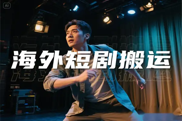 海外短剧搬运实操课：零成本出海，全程干货分享，挣美金！