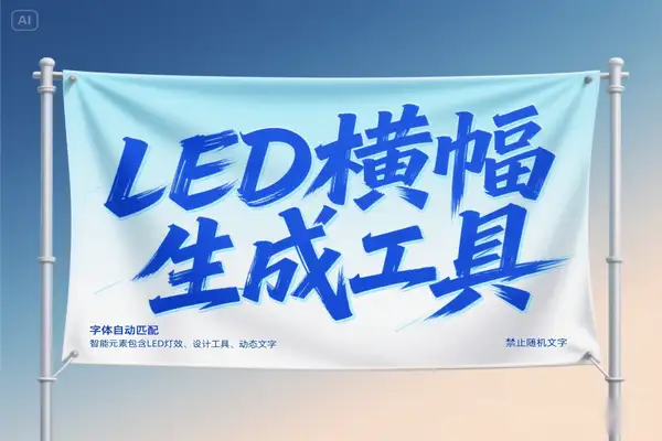 免费在线LED横幅生成工具推荐：轻松设计个性化动态海报！【在线工具】