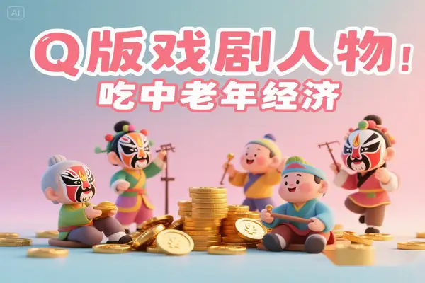 用AI制作Q版戏剧人物，5分钟搞定银发流量变现新玩法！【专属】