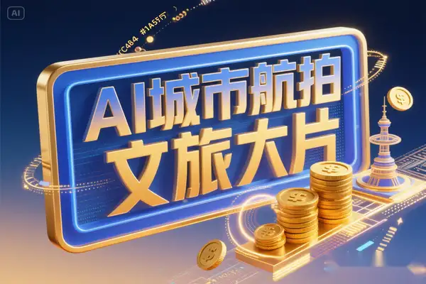 AI助力剪出电影级城市航拍文旅大片，零基础也能高效变现！