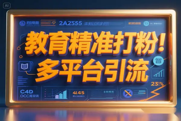 教育精准引流实操攻略：四大平台日更玩法，0元试听课高佣变现项目解析