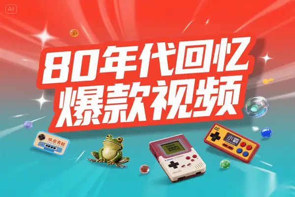 80 年代童年回忆杀视频制作！3 步打造爆款内容 + 矩阵变现攻略【专属】