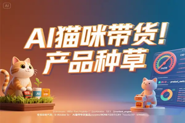 AI猫咪吃播带货术：小红书月入过万的萌宠视频变现新玩法【含实操教程+素材推荐】【专属】