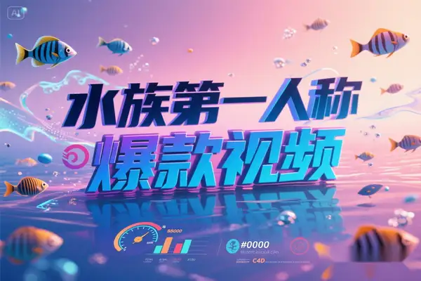 首创水族类第一人称视角视频：月入五位数的涨粉变现实操秘籍【专属】