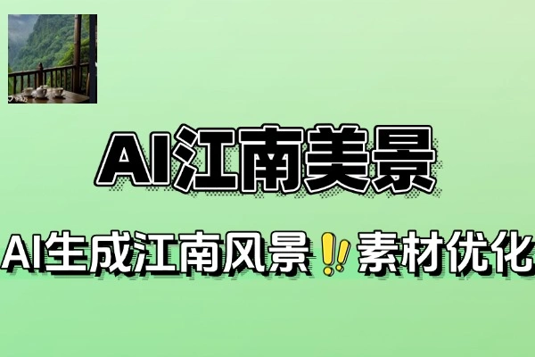 AI 江南美景视频创作：零基础月入过万的视频号变现方案