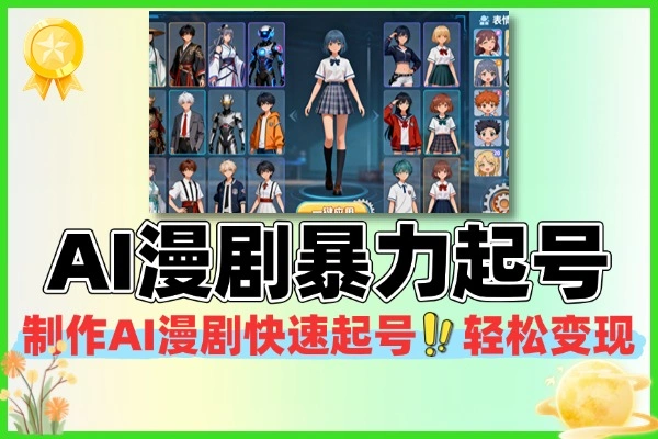 AI漫剧超暴力快速起号新技术