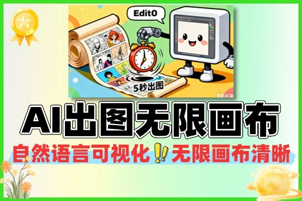 Edit0对话式AI图编辑器5秒出图与无限画布