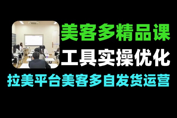 AI美客多精品课工具实操数据选品AI优化