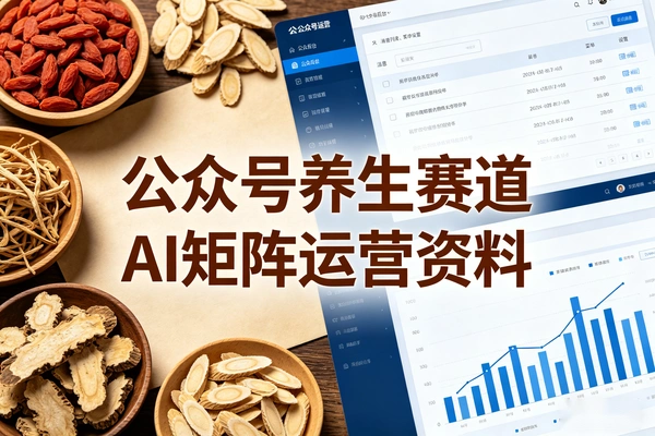公众号养生赛道运营资料