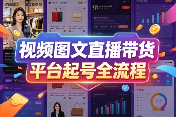 短视频图文直播带货全平台起号全流程教学
