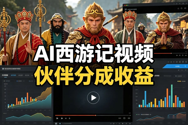 AI西游记视频制作轻松赚取伙伴分成收益