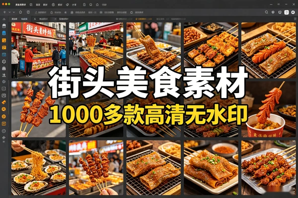 1000多款高清无水印日本街头美食视频素材
