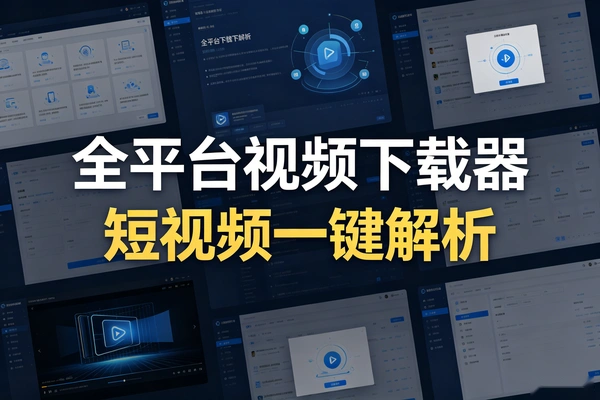 全平台视频下载器！支持视频号、小程序，各大短视频平台一键解析下载