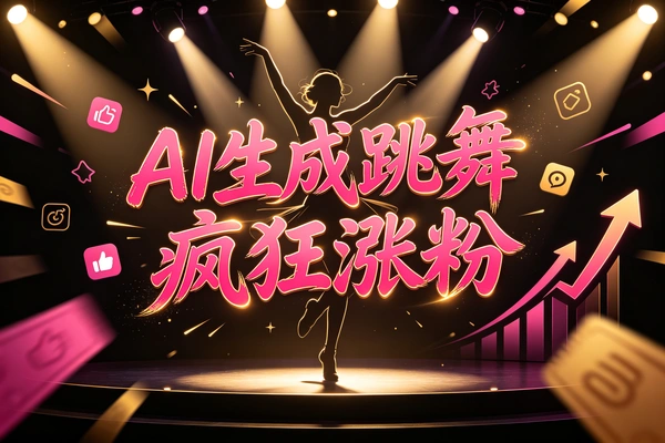 5月最新AI美女跳舞短视频制作教学3天涨万粉