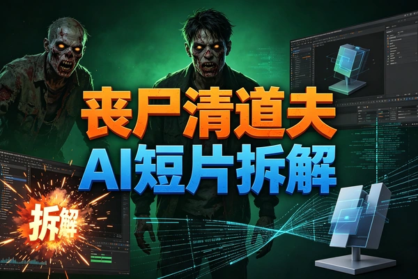 AI短片丧尸清道夫拆解课10天打造国产AI电影