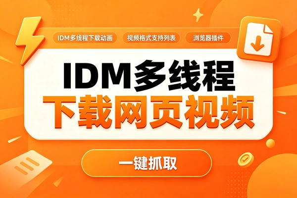 IDM多线程下载网页视频