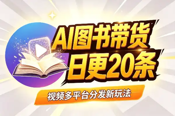 AI 图书带货，视频剪辑与分发新玩法